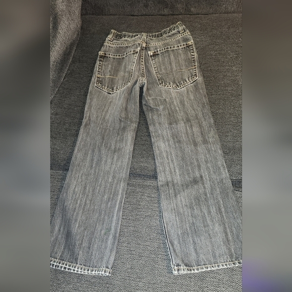 Boys 12 slim Old Navy Faded Black Bootcut Jeans - Picture 8 of 9